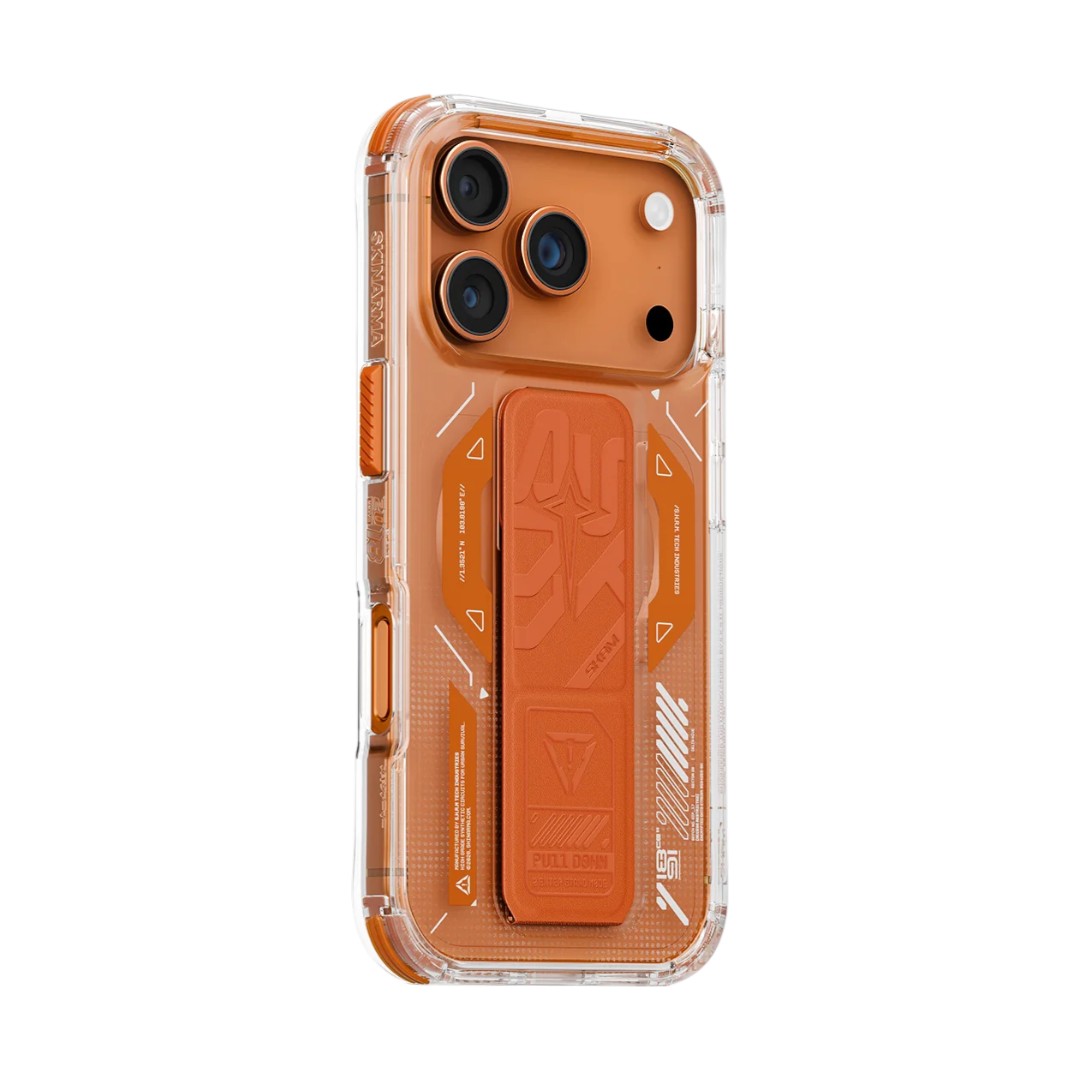 SKINARMA HELIO Case Mag-Charge with Grip-Stand (ORANGE)